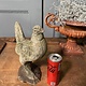 Vintage garden statue of a perky little rooster