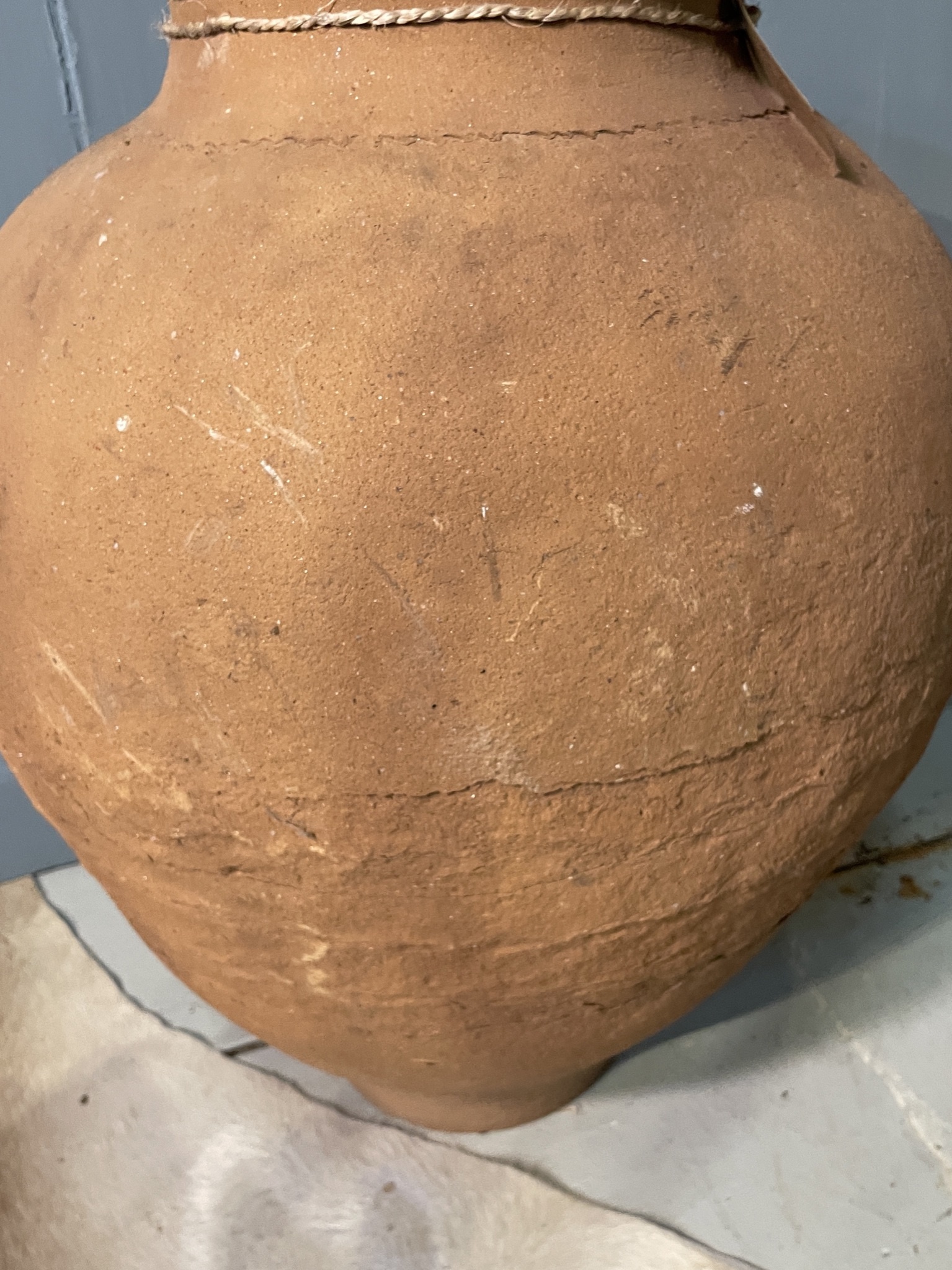 Almost antique large pot terracotta