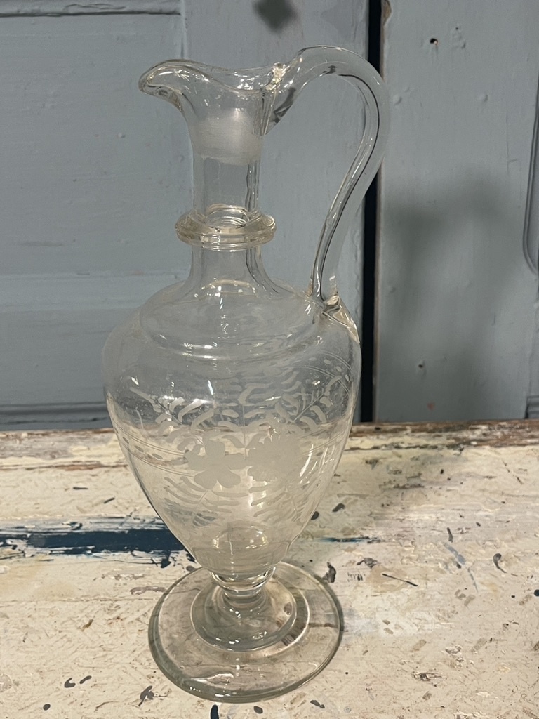 Antique mouth-blown water jug