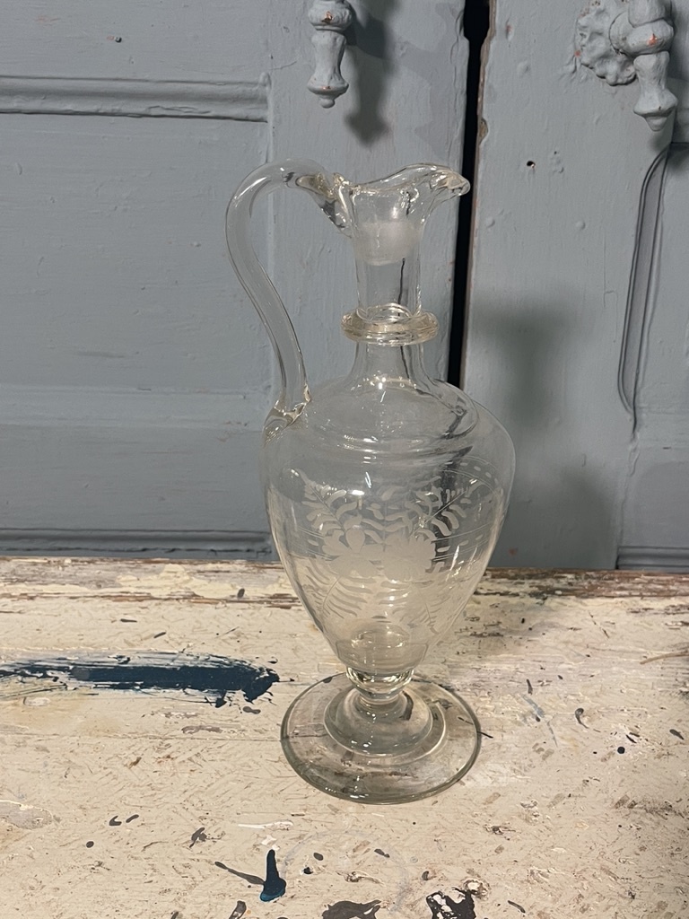 Antique mouth-blown water jug