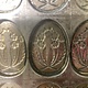 Antique chocolate mold with summer flowers