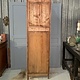 Antique  tall slim one-door cabinet