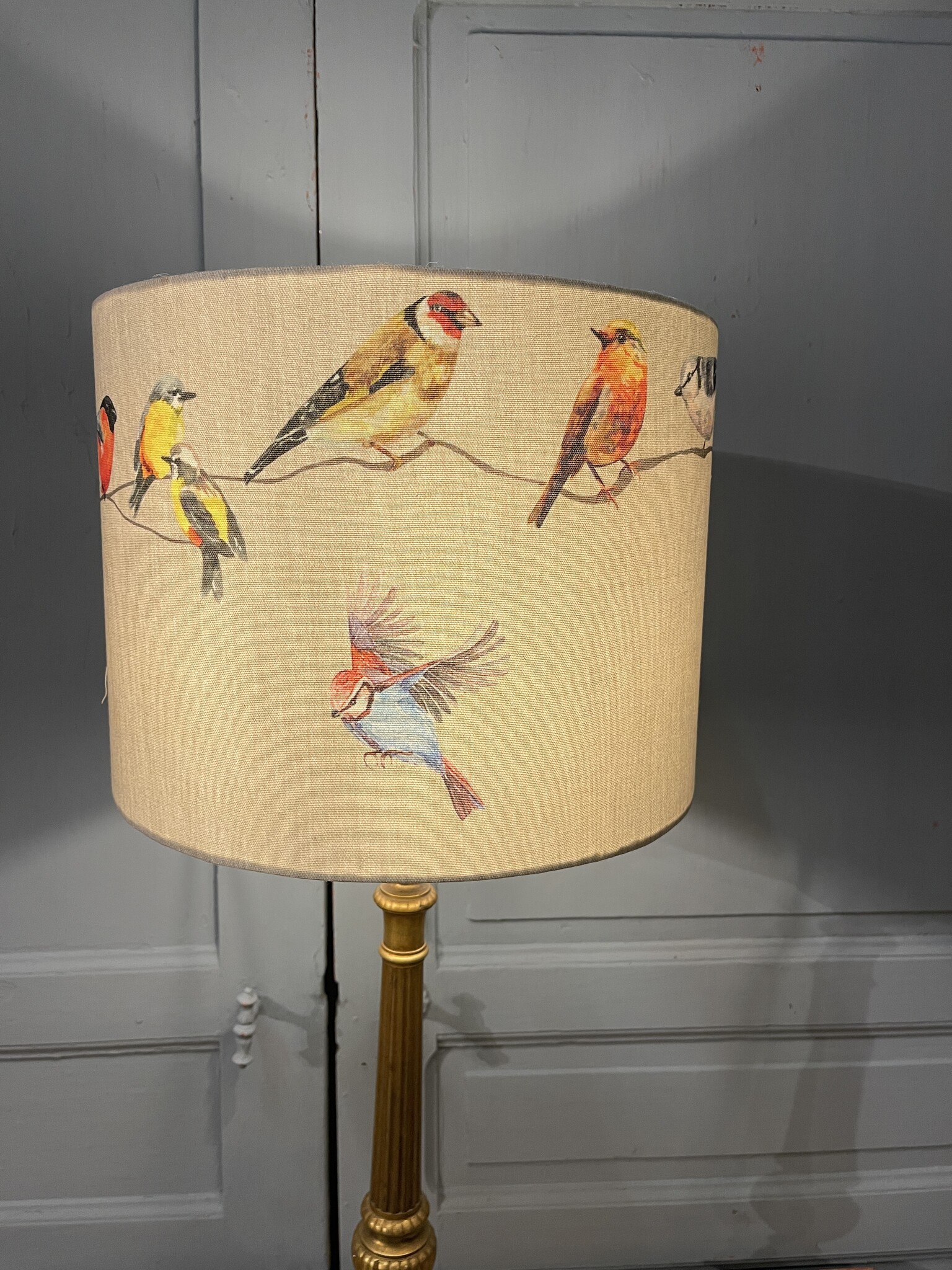 Lamp made from a antique church candlestick, with or without  shade