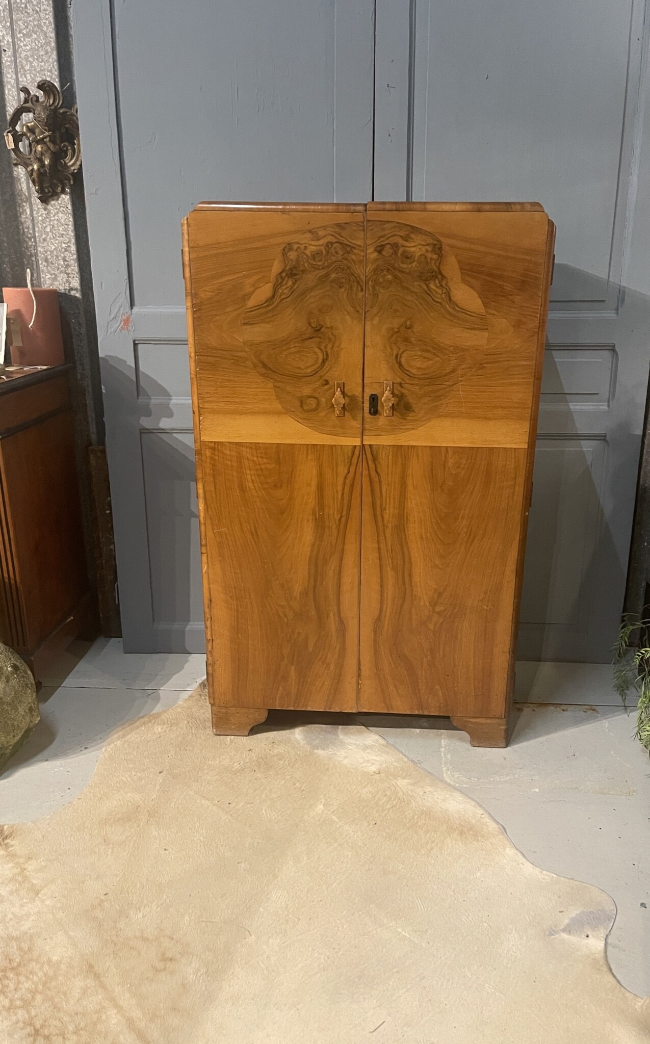 Art Deco tallboy wardrobe