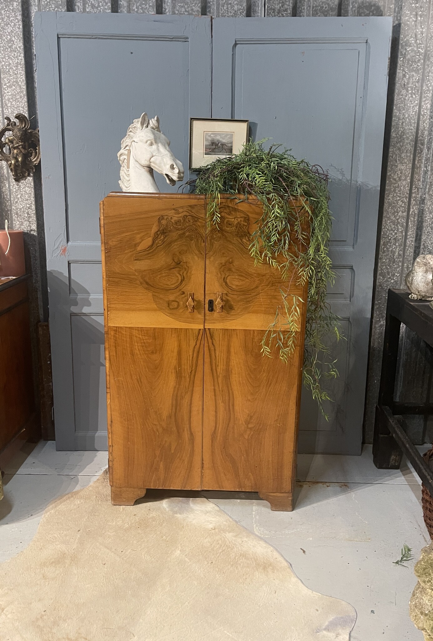 Art Deco tallboy wardrobe