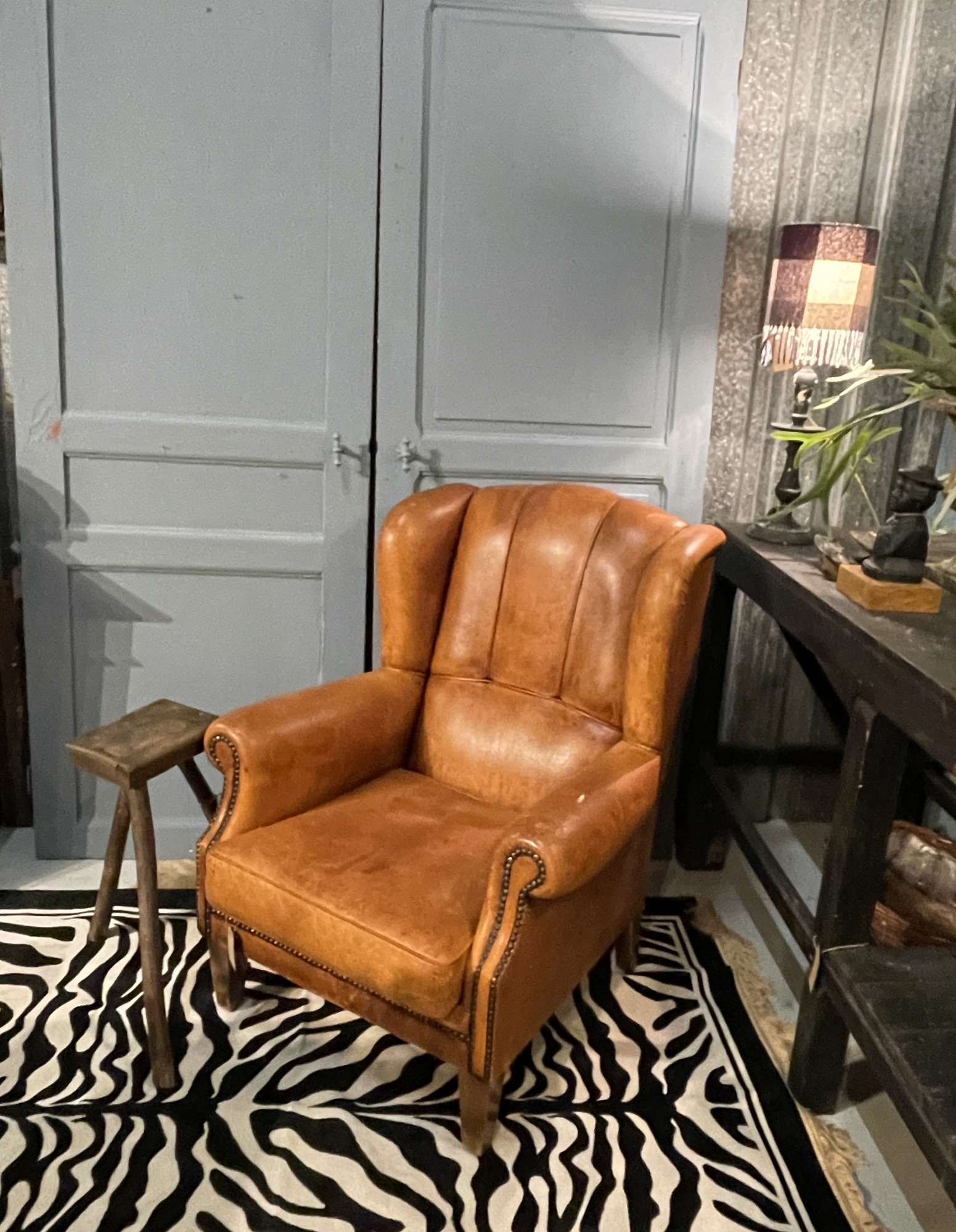 Zebra vloerkleed met franje