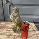 Vintage garden statue, pigeon