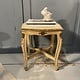 Small antique occasional table with marble top