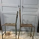Set van 4 ijzeren terrasstoelen, elk verschillend
