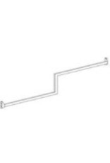 Conscious 107257 DETAILRAIL, 2-LEVEL, WALL FRAME, WHITE, RIGHT