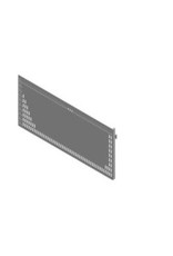 Store Development PERF.BOARD FOR DETAIL RAIL,WHITE