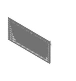 Store Development PERF.BOARD FOR DETAIL RAIL, WHITE