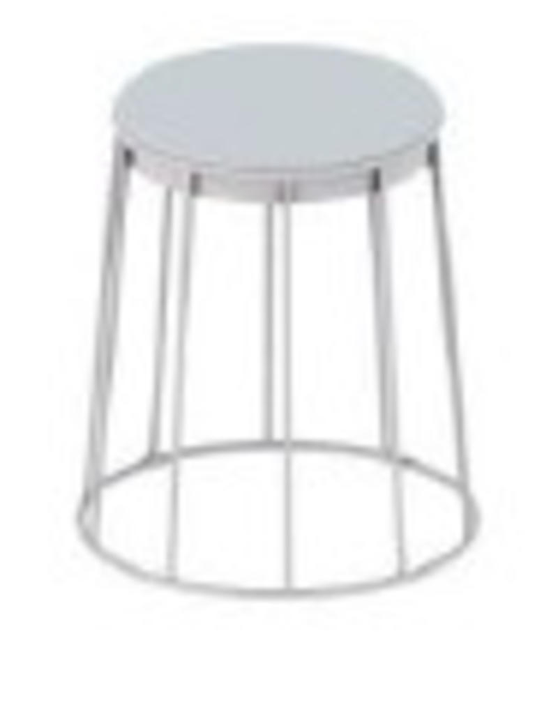 F. ROOM STOOL,WHITE,SMALL