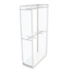 Store Development CABINET,WH/GLASS/WH.COMP,DOUBLE HANG,WIDE