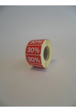 % ROOD - sale sticker