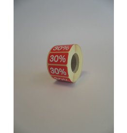 % ROOD - sale sticker