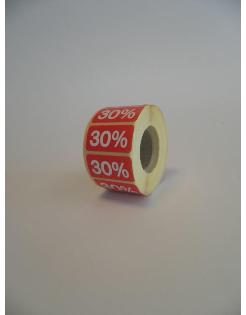 % ROOD - sale sticker