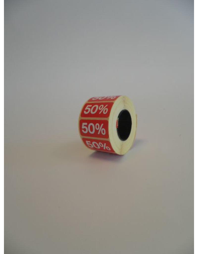 % ROOD - sale sticker