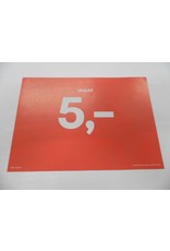 A5 Picturesign Saleprijs 5,00  21x14.8cm(rood)