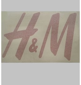 VM Poster sticker letters H&M (rood)