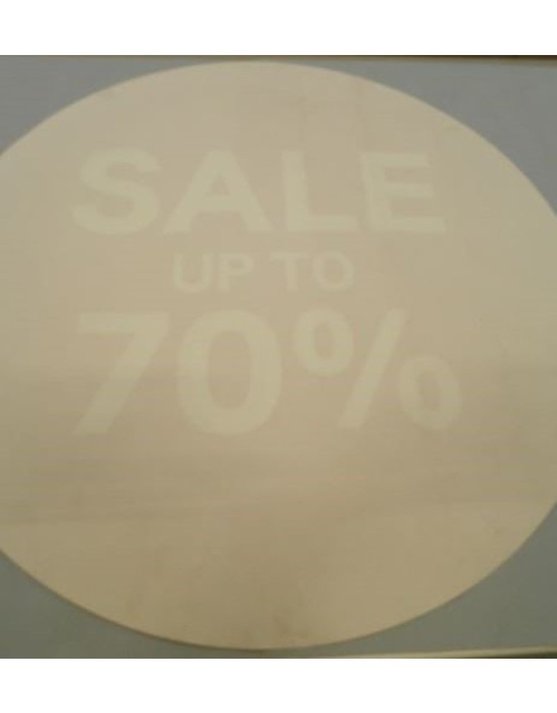 Sale vinyl rond 70x70cm