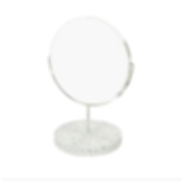 Store Development BEAUTY ROUND MIRROR, WH, TERR BASE