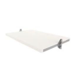 Store Development SHELF, WALL FRAME, WH/BRSS, NARROW