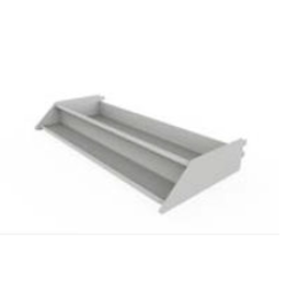 Store Development BEAUTY TESTER SHELF, DEEP, GREY, PREP.F.LED