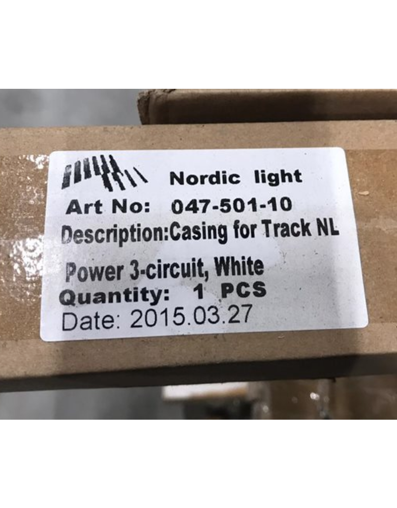 Maintenance VERLICHTING casing for track white 2390  Nordicmm