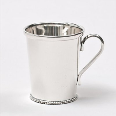 16305 - Kinderbeker Echt Zilver, met oor, parel, 95 g 16305 - Kinderbeker Echt Zilver, met oor, parel, 95 g