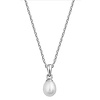 vDam Witgouden Ketting Met Parel vDam Witgouden Ketting Met Parel