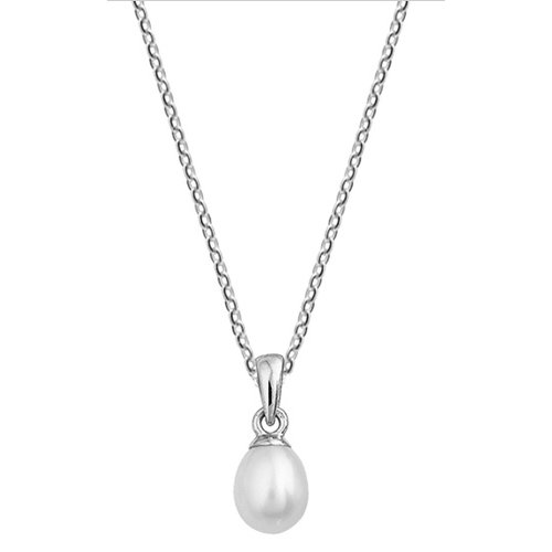 Witgouden Ketting Met Parel Witgouden Ketting Met Parel