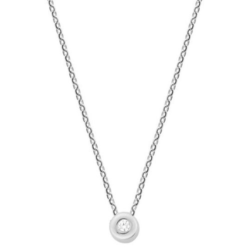 Witgouden Ketting Met Zirkonia Hanger Witgouden Ketting Met Zirkonia Hanger