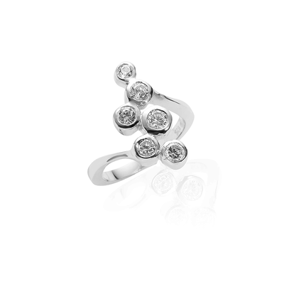 vDam Zilveren Ring Met Zirkonia Maat 54 vDam Zilveren Ring Met Zirkonia Maat 54