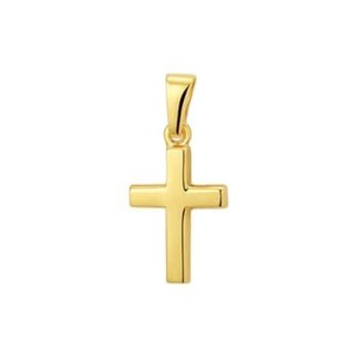 vDam 14krt Geelgouden Hanger Kruis vDam 14krt Geelgouden Hanger Kruis