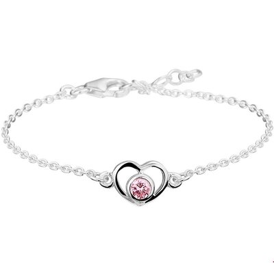 vDam Zilveren Armband Hart En Zirkonia vDam Zilveren Armband Hart En Zirkonia