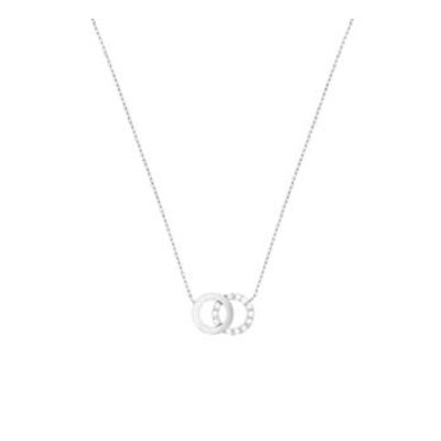 vDam Sieraden Witgouden Ketting rondjes met zirconia 4105391* vDam Sieraden Witgouden Ketting rondjes met zirconia 4105391*