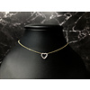 Gouden ketting hart diamant GK2207* Gouden ketting hart diamant GK2207*