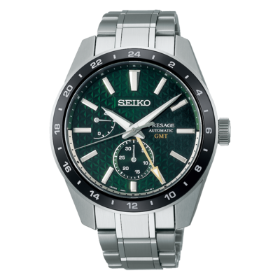 Seiko Global Brands Seiko Presage Sharp Edged GMT SPB219J1 Seiko Global Brands Seiko Presage Sharp Edged GMT SPB219J1