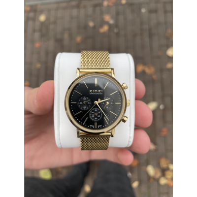 Zinzi Zinzi Chronograaf Horloge Goudkleurig Zinzi Zinzi Chronograaf Horloge Goudkleurig