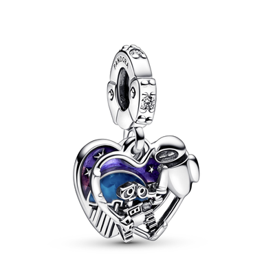 Pandora Sieraden Disney Wall-E and Eve heart sterling silver 792518C01 Pandora Sieraden Disney Wall-E and Eve heart sterling silver 792518C01