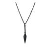AZE Jewels ⋈ AZE ketting Necklace Spear - Noir (70+10cm) AZ-NL002-B-080 AZE Jewels ⋈ AZE ketting Necklace Spear - Noir (70+10cm) AZ-NL002-B-080