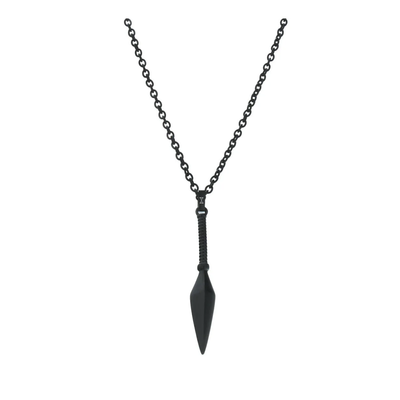 AZE Jewels ⋈ AZE ketting Necklace Spear - Noir (70+10cm) AZ-NL002-B-080 AZE Jewels ⋈ AZE ketting Necklace Spear - Noir (70+10cm) AZ-NL002-B-080
