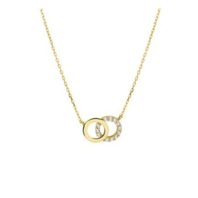 Gouden Ketting met zirconia 4022752* Gouden Ketting met zirconia 4022752*
