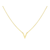Gouden ketting hanger met V 4019320 Gouden ketting hanger met V 4019320