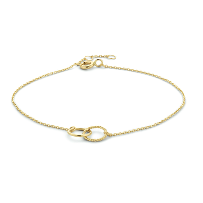 Gouden Armband rondjes verbonden Gouden Armband rondjes verbonden