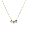 Gouden Ketting drie kleuren met zirconia Gouden Ketting drie kleuren met zirconia