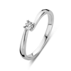 Rosa Di Luca Rosa Di Luca Zilveren ring met diamant Rosa Di Luca Rosa Di Luca Zilveren ring met diamant