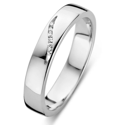 Rosa Di Luca Rosa Di Luca zilveren ring met diamant 619.106.58 Rosa Di Luca Rosa Di Luca zilveren ring met diamant 619.106.58