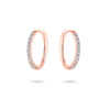 Gisser Rosé Gouden Oorsieraden met zirconia VRKCK1/15 Gisser Rosé Gouden Oorsieraden met zirconia VRKCK1/15